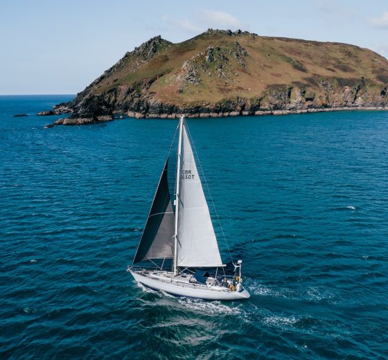 Emma Claire sailing in South Devon coast UK
