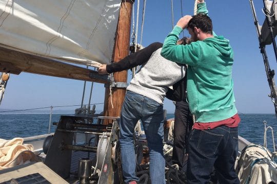 Skipper Andy and Guests on Escape