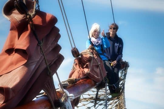 Eye of the Wind guests bowsprit