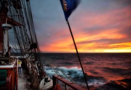 Eye of the Wind sunset