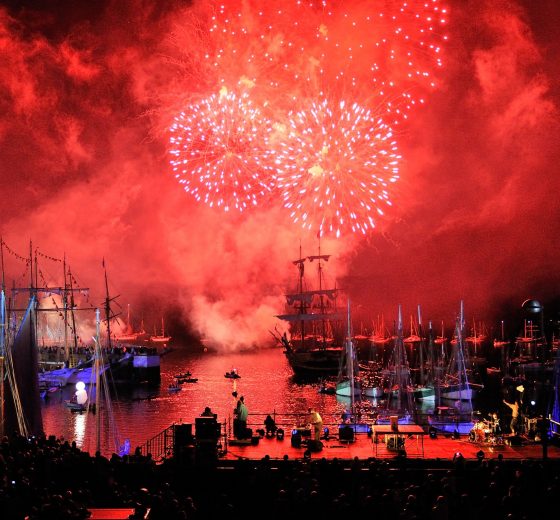 Festival fireworks in Brittany