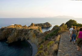 Florette Guests walking Aeolian Islands