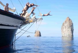 Florette guests diving bowsprit