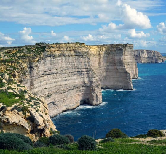 Florette view overlooking Ta' Ċenċ Cliffs, Gozo, Malta