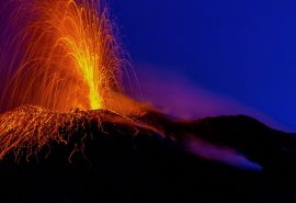 Florette Stromboli volcano fire