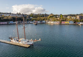 Flying Dutchman aerial anchored off Tobermory in Scotland