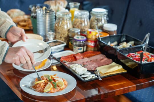 Flying Dutchman breakfast onboard dining food