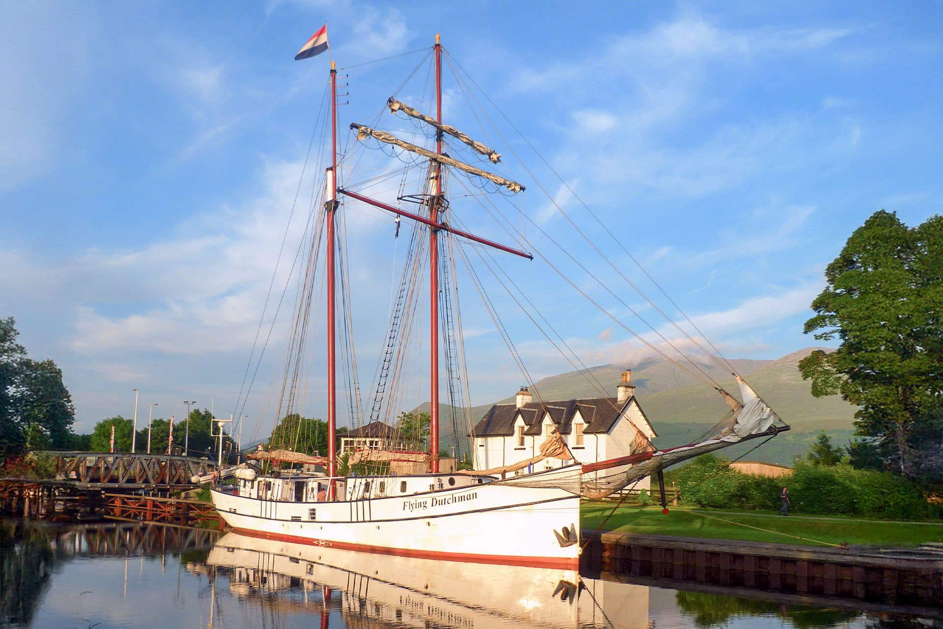 Flying Dutchman in the Caledonian Canal, Scotland