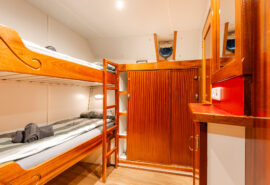 Flying Dutchman interior view of twin cabin