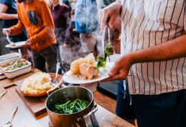 Food served on board Bessie Ellen