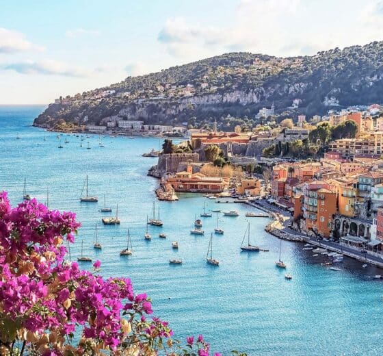 France, view overlooking Nice, French Riviera
