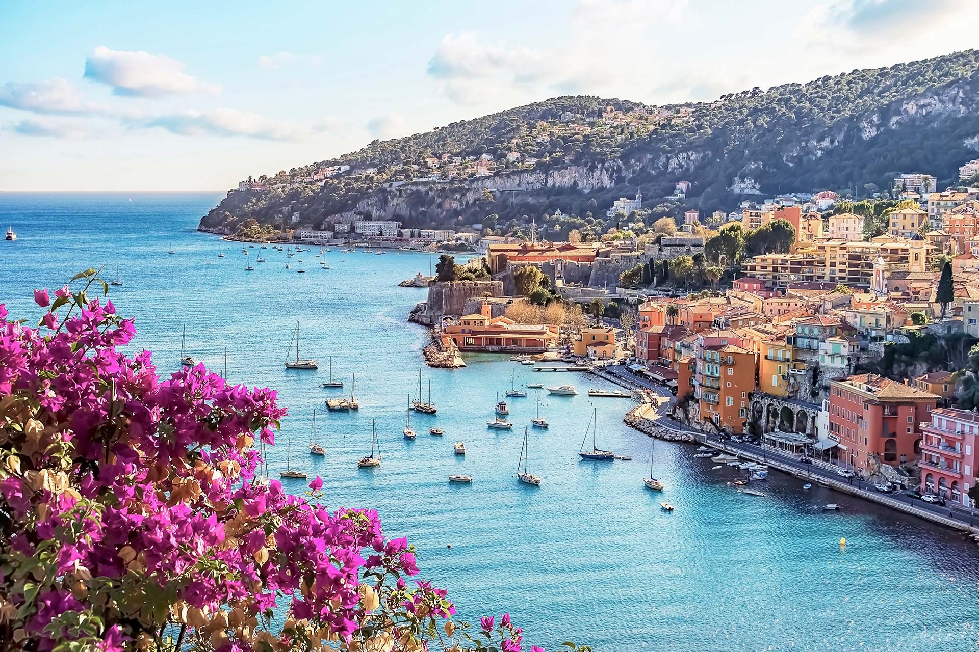France, view overlooking Nice, French Riviera