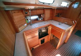 Galley on board Humla Interior