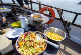 Gourmet food on Grayhound