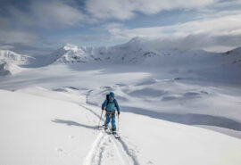 Goxsheim solo skier ski and sail Svalbard Arctic Circle
