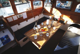 Grayhound breakfast area