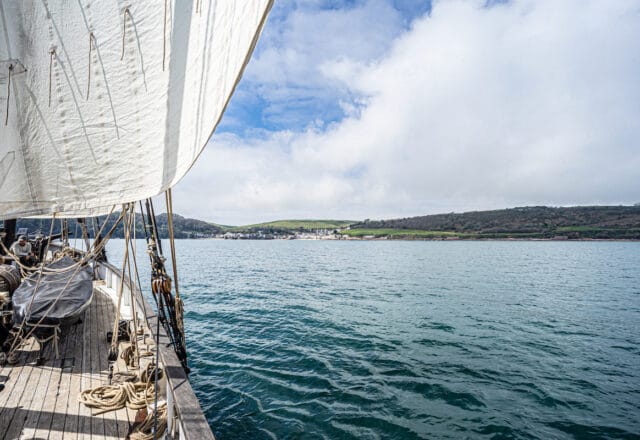 Mile Builder Sailing from Cornwall to Devon