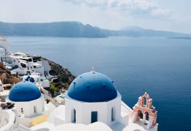 Greece Santorini roof