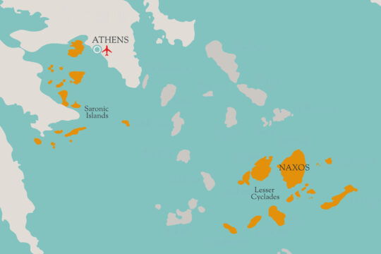 Greece sailing map
