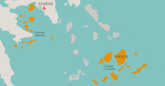 sailing map of Greece