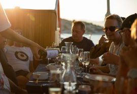 Guest meal on board SC Chronos Rhea