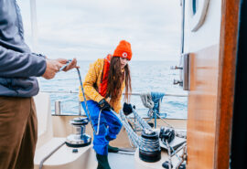 Guest onboard Valiente sailing underway