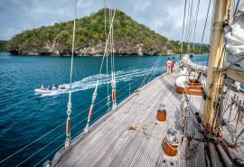 Guests on tender in Caribbean, Chronos Rhea