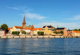 Helsingor, Denmark, Scandinavia from the water