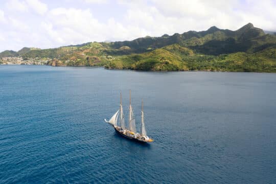 Homepage Blue CLipper tall ship sailing Caribbean ST Vincent