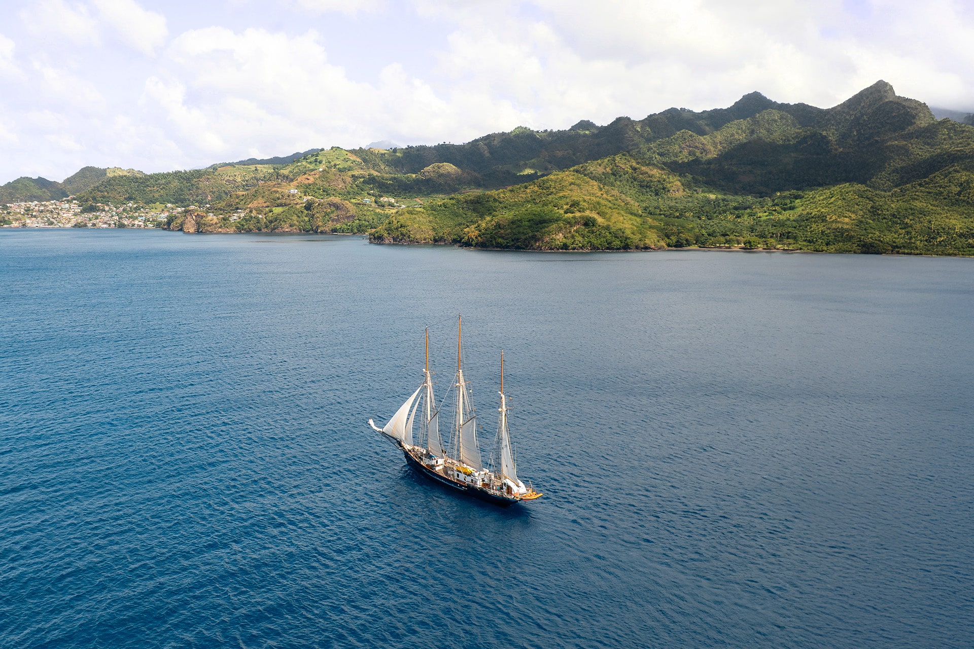 Homepage Blue CLipper tall ship sailing Caribbean ST Vincent