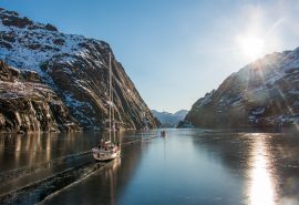 Humla in northern Norway fjord