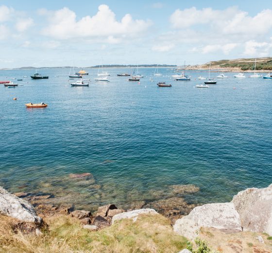 Clear harbour on Scilly Isles St Marys Sailing holiday
