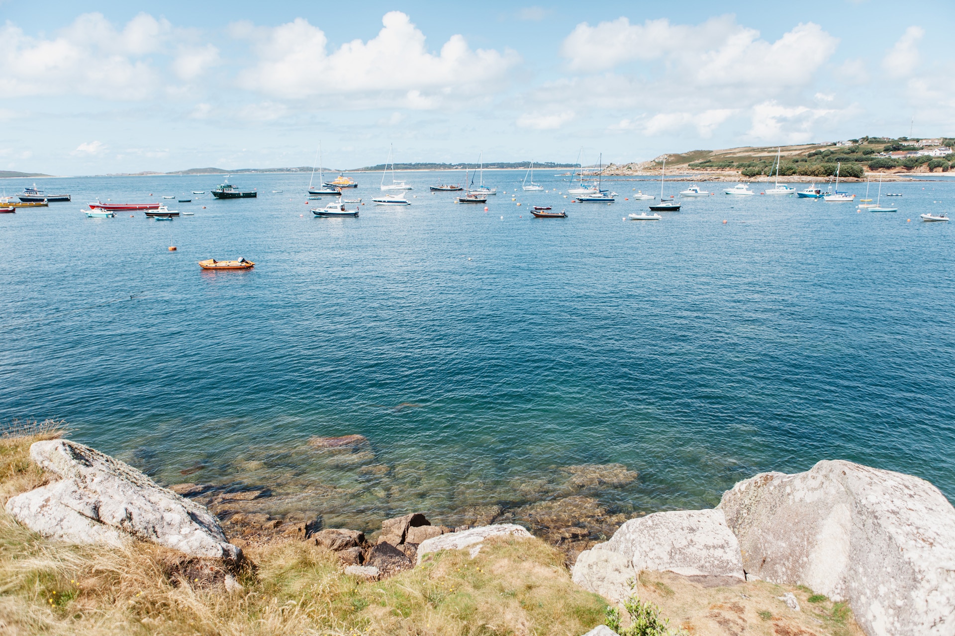 Clear harbour on Scilly Isles St Marys Sailing holiday