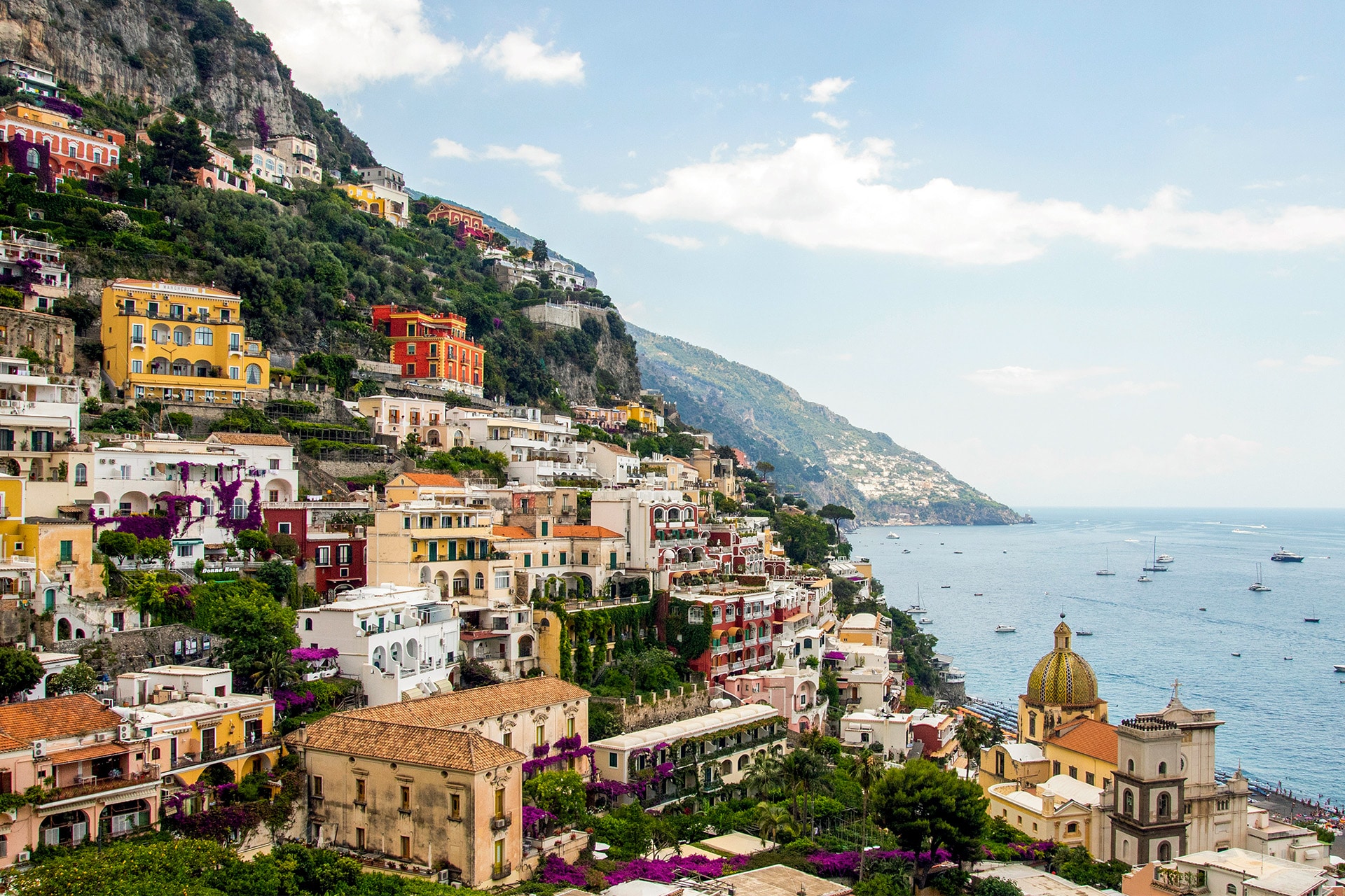 Sailing holiday along the Amalfi Coast