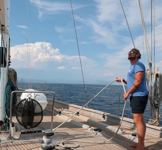 Kairos crew member on board