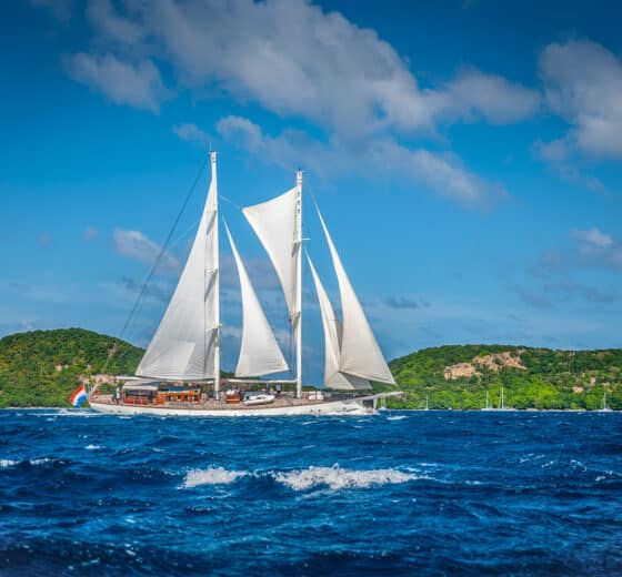 Kairos in full sail Caribbean homepage