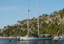 Kairos on anchor Greece