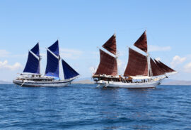 Katharina and Ombak Putih - two pinisi boats