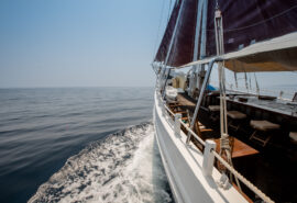 Katharina side on sailing