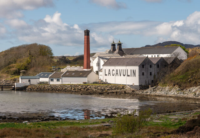Lagavulin whisky distillery on the island of Islay, in the Hebrides, Scotland