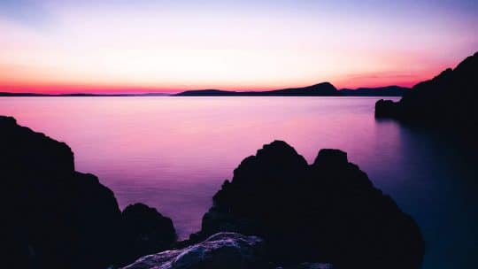 MED croatian sunset