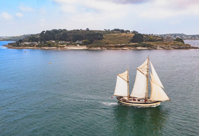 Cornish Coastal Sailing with classic boat Maybe