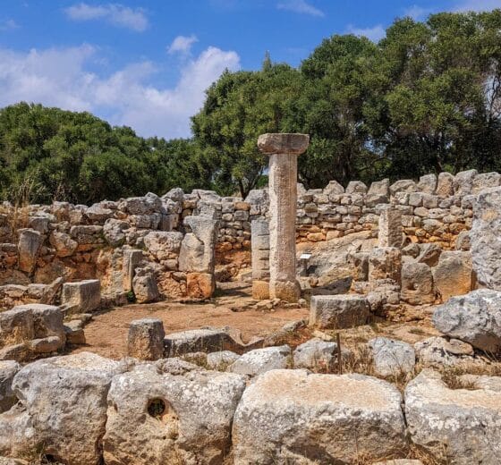 Menorca Talayotic stones ancient, Balearic islands, spain