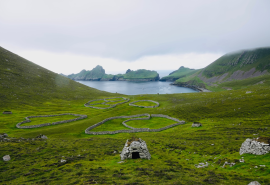 Misty View of St Kilda, Scotland