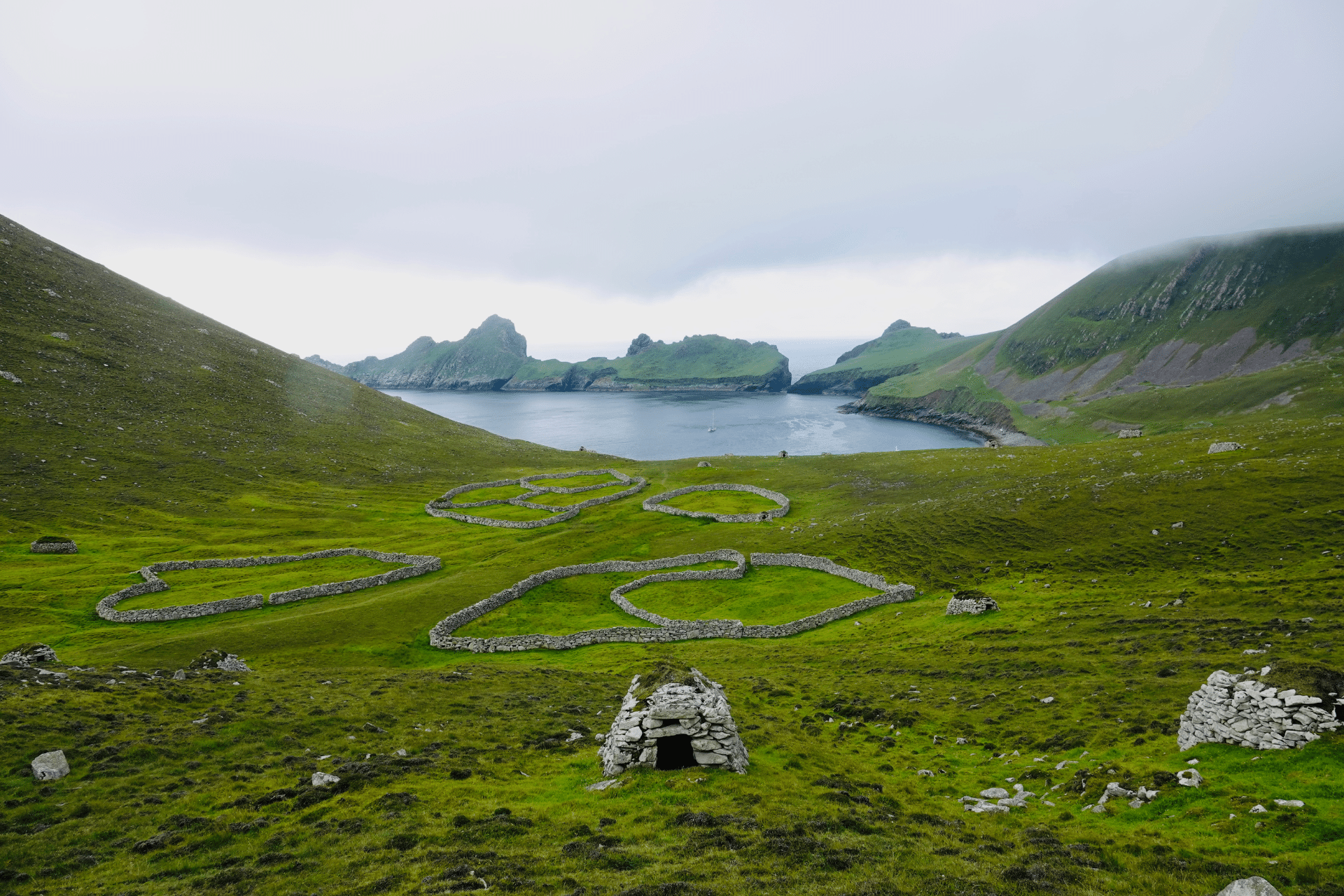 Misty View of St Kilda, Scotland