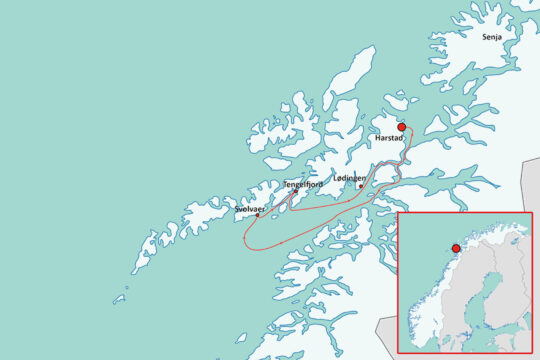 NO Map Lofoten Harstad