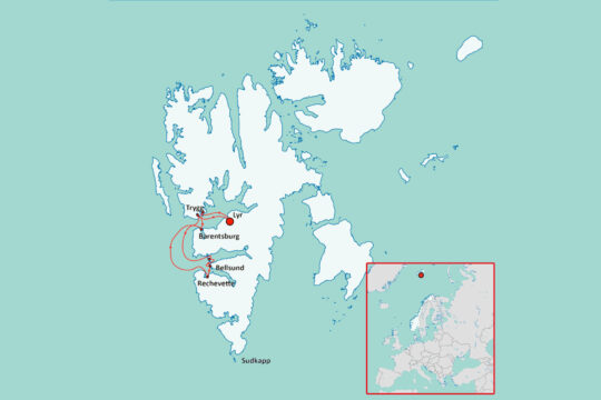 NO Map - Svalbard Arctic Fall