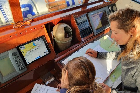 Navigation on board Florette