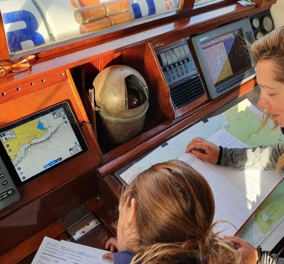Navigation on board Florette