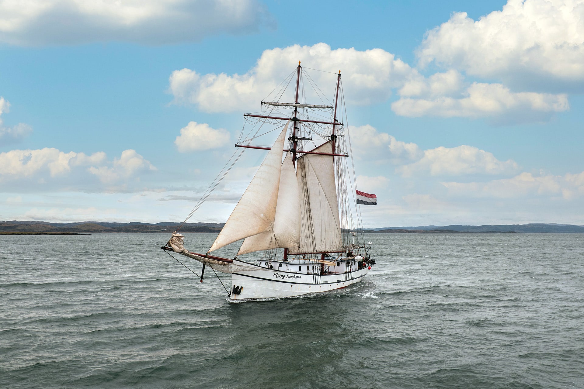 New Flying Dutchman Sailing towards Oban, Hebrides, Scotland